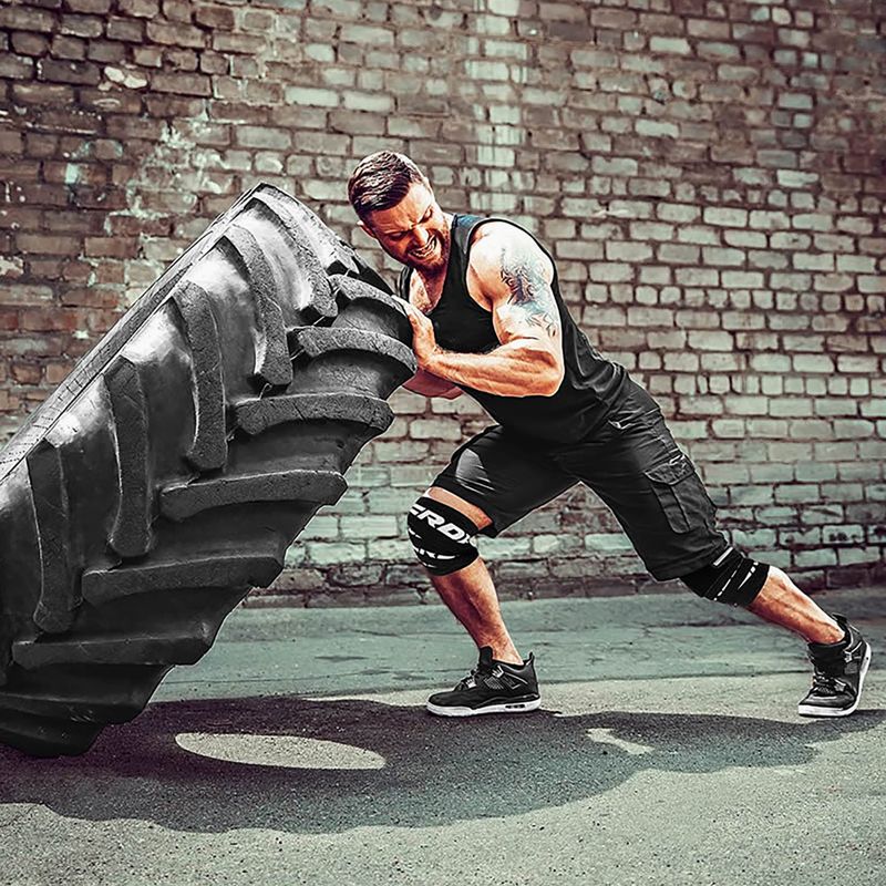 Opaski na kolana RDX Gym Knee Wrap black 8