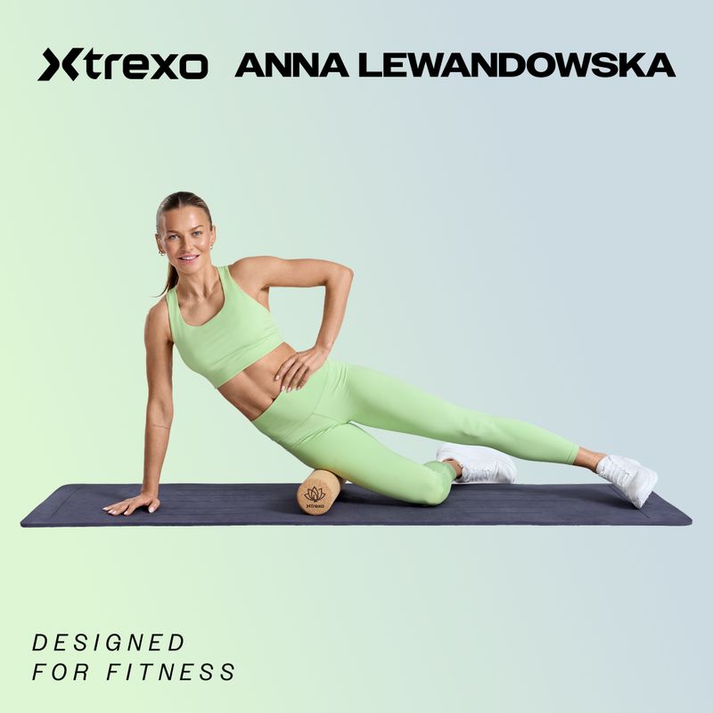 Piłka do masażu XTREXO TRX-MSB008 8 cm czarny/niebieski 2
