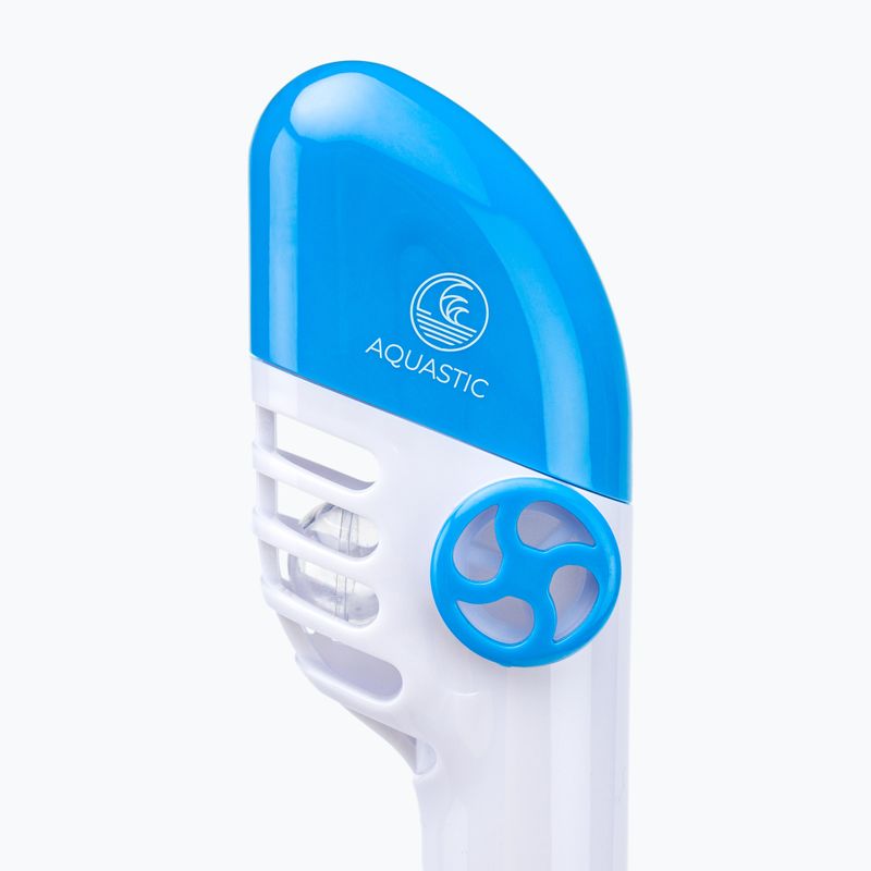 Maska pełnotwarzowa do snorkelingu dziecięca AQUASTIC SMK-01N niebieska 6