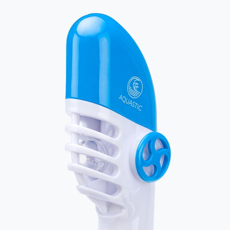 Maska pełnotwarzowa do snorkelingu dziecięca AQUASTIC SMK-01N niebieska 7