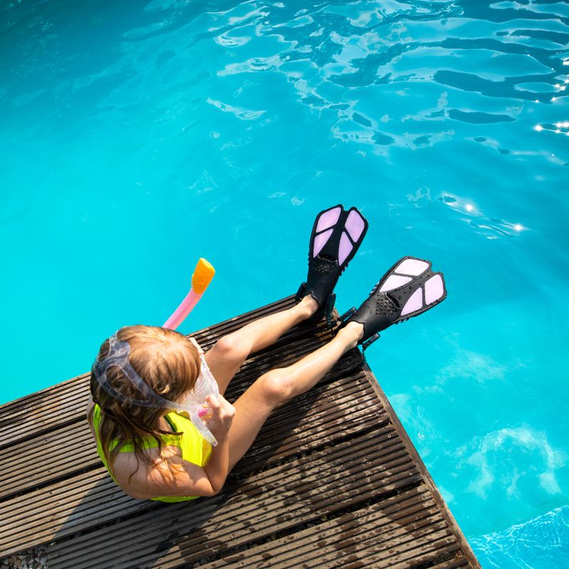 Zestaw do snorkelingu dziecięcy AQUASTIC MSFK-01SR różowy 22