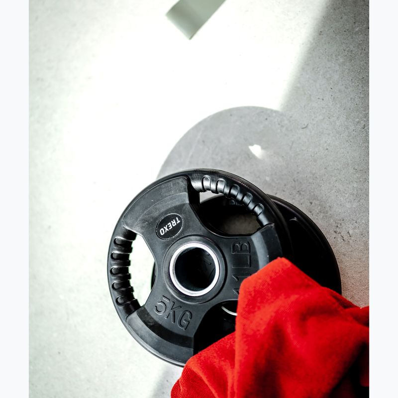 Obciążenie żeliwne ogumowane XTREXO RW5 5 kg czarne 5