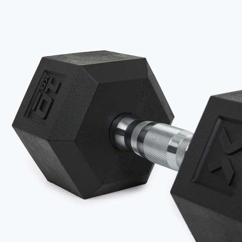 Hantel ogumowany XTREXO Hex 10 kg 8