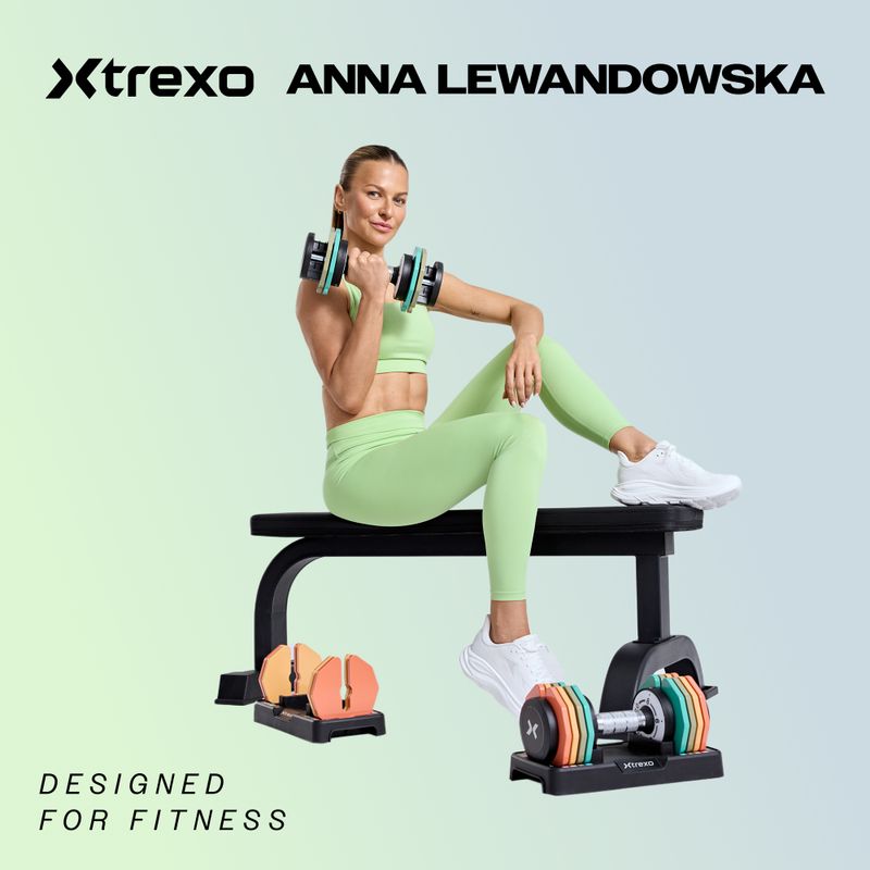Hantel regulowany XTREXO Nowa generacja TXO-B4W001 40 kg czarny 2