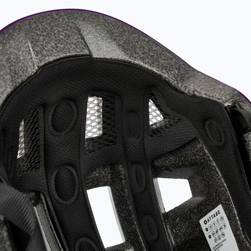 Kask rowerowy dziecięcy ATTABO K200 fioletowy 7