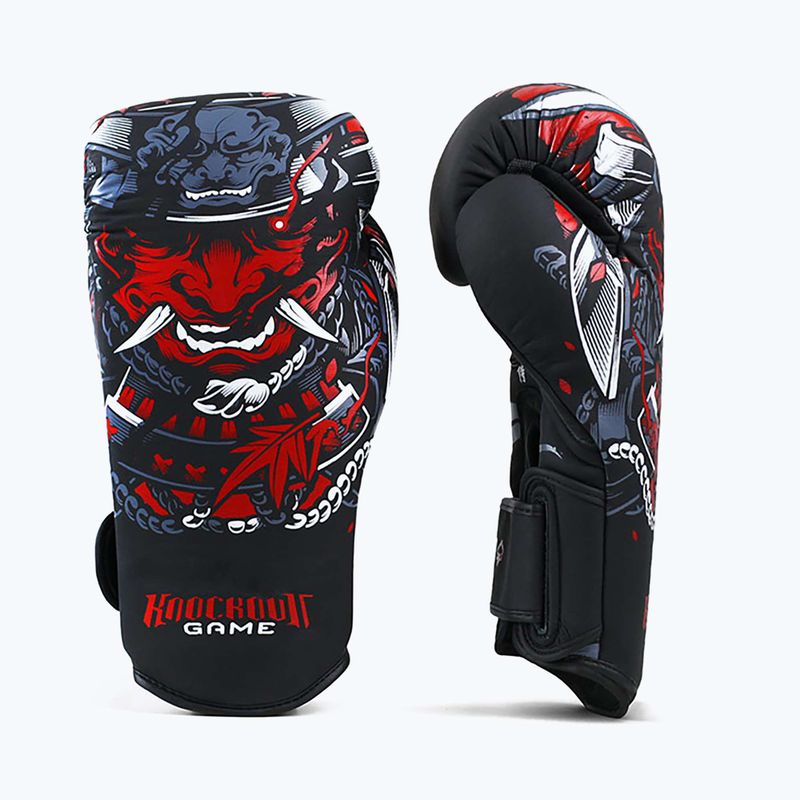 Rękawice bokserskie Ground Game Samurai czarne 2