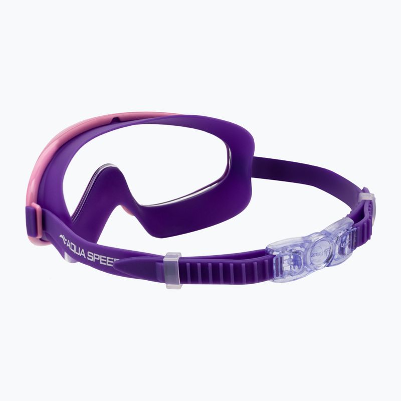 Maska do pływania dziecięca AQUA-SPEED Tivano JR fioletowa/różowa 4