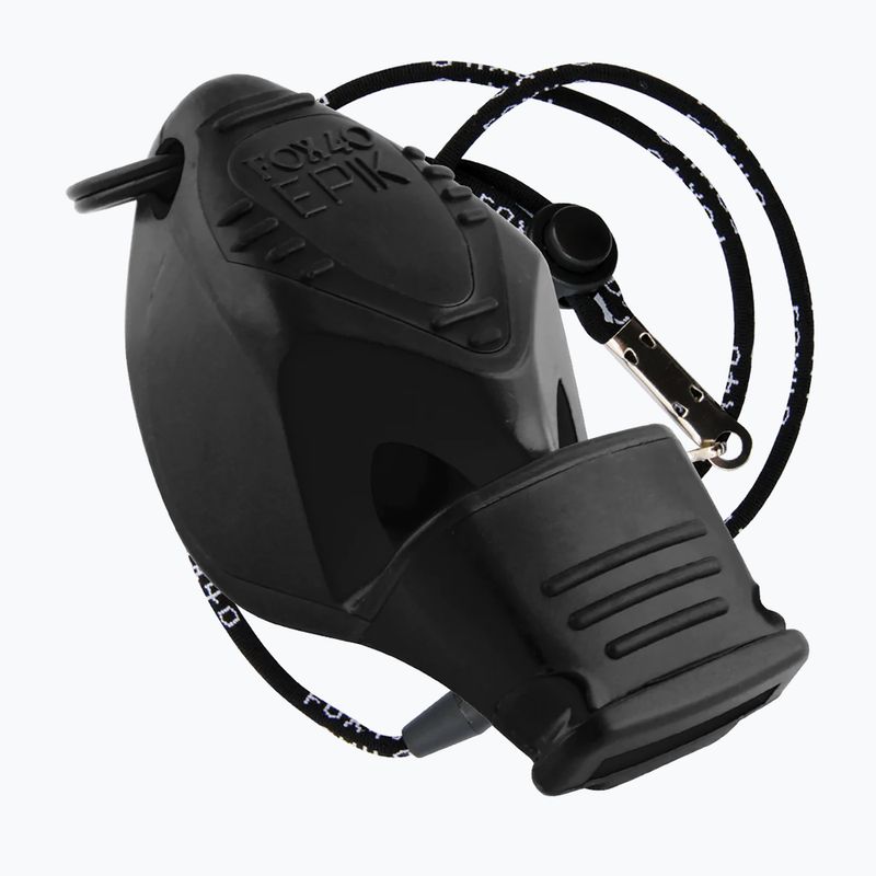 Gwizdek ze sznurkiem Fox 40 Epik CMG black