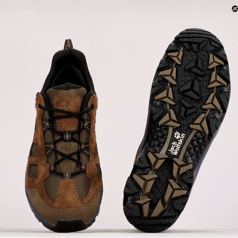 Buty trekkingowe męskie Jack Wolfskin Vojo 3 Texapore Low brown/phantom 9