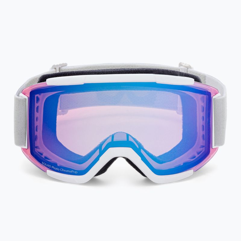 Gogle narciarskie Smith Squad white vapor/chromapop photochromic rose flash 2