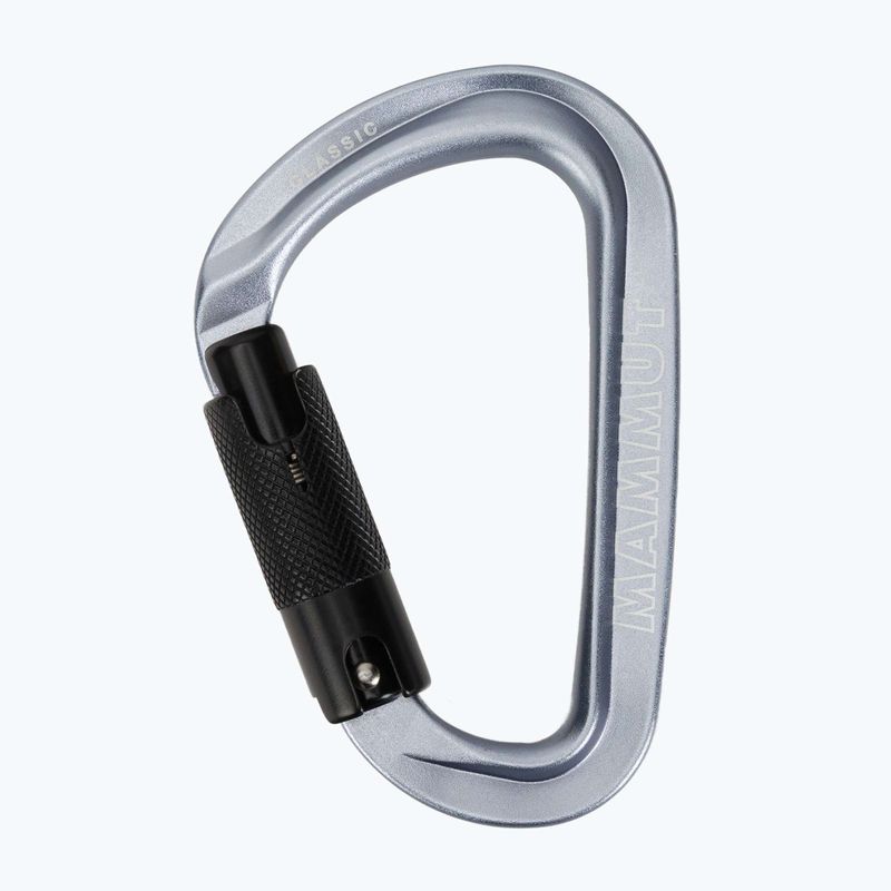 Karabinek wspinaczkowy Mammut Classic HMS Twistlock Plus light grey 2
