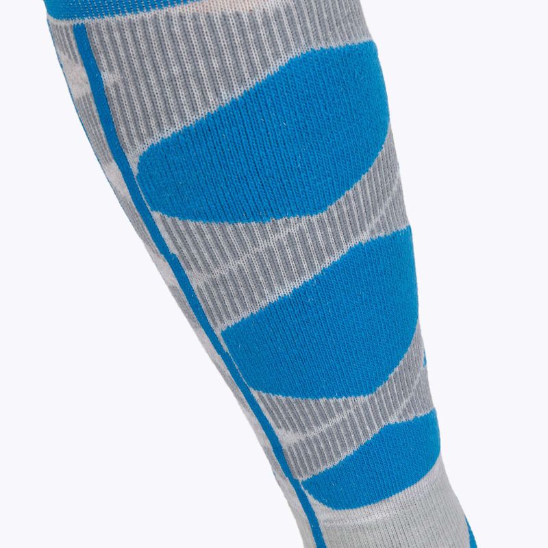 Skarpety narciarskie damskie X-Socks Ski Control 4.0 grey melange/turquoise 4
