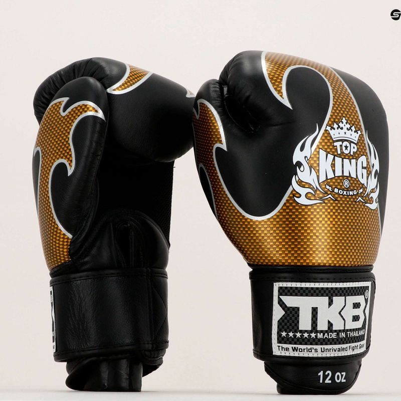 Rękawice bokserskie Top King Muay Thai Empower black/gold 7
