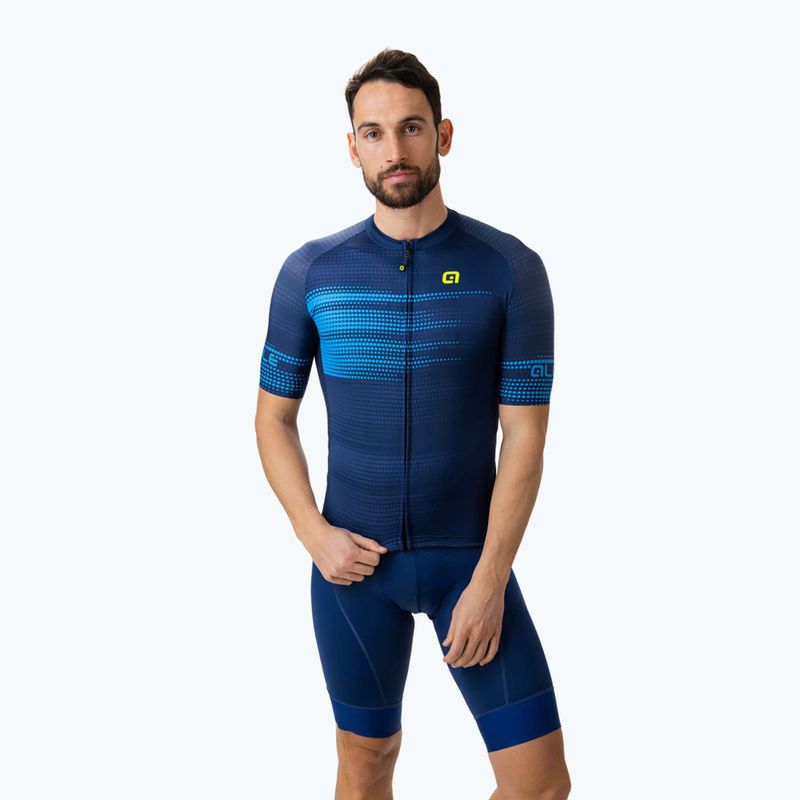 Koszulka rowerowa męska Alé Turbo blue 2