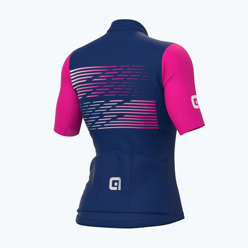 Koszulka rowerowa damska Alé Logo fucsia 7