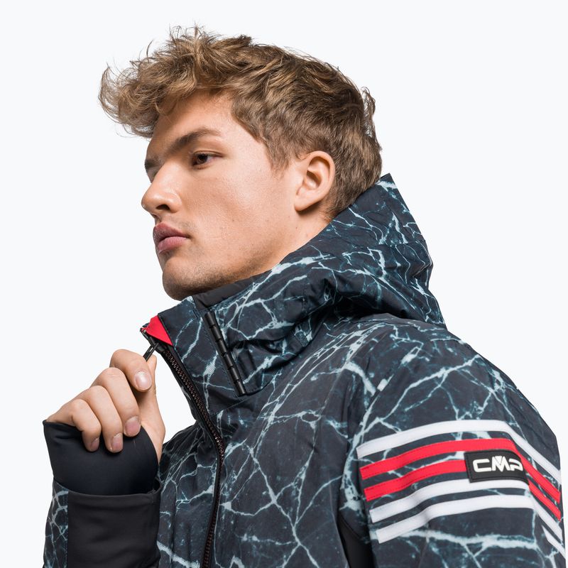 Kurtka narciarska męska CMP 31W0087 nero/ghiaccio/bianco 8