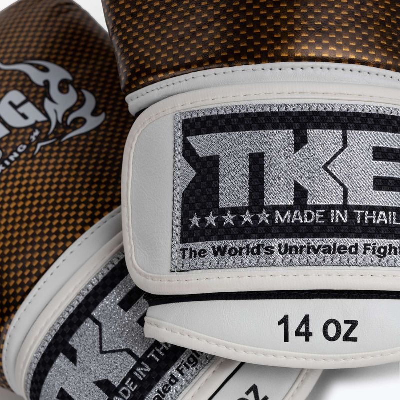 Rękawice bokserskie Top King Muay Thai Empower white/gold 5