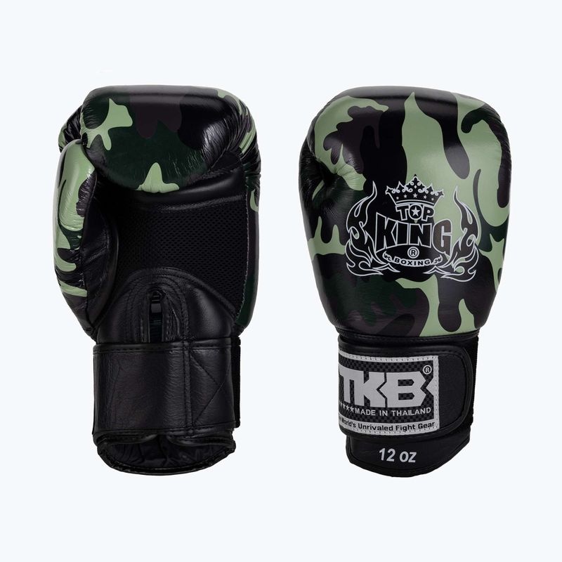 Rękawice bokserskie Top King Muay Thai Empower green