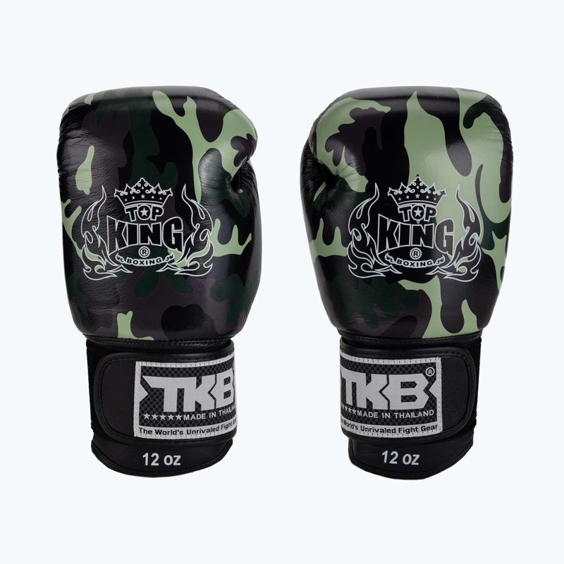Rękawice bokserskie Top King Muay Thai Empower green 2
