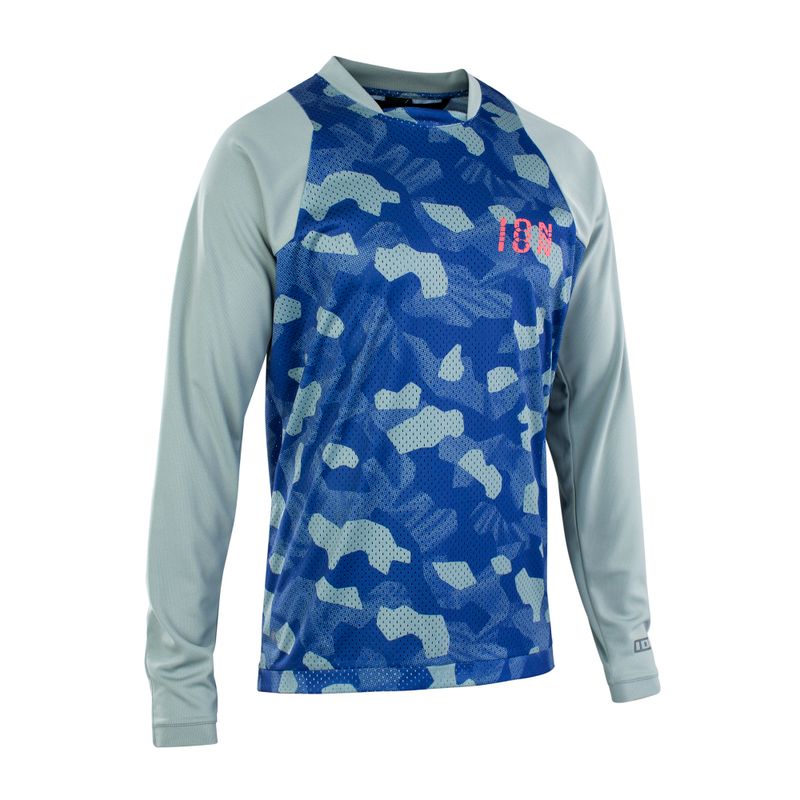 Longsleeve rowerowy męski ION Scrub tidal green 5