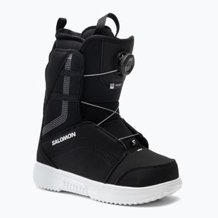 Buty snowboardowe dziecięce Salomon Project Boa Jr black/black/white