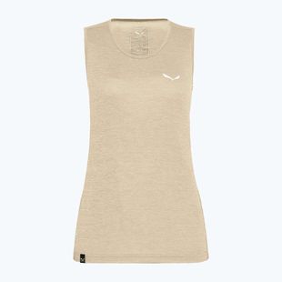Koszulka trekkingowa damska Salewa Puez Graphic Dry Tank oatmeal melange