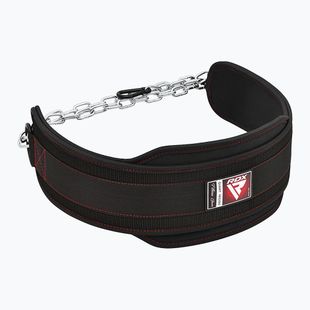 Pas do podnoszenia ciężarów RDX Pro Dipping Belt 2 Layer black