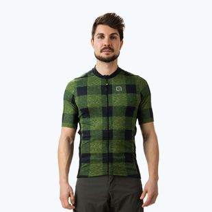 Koszulka rowerowa męska Alé Scottish green