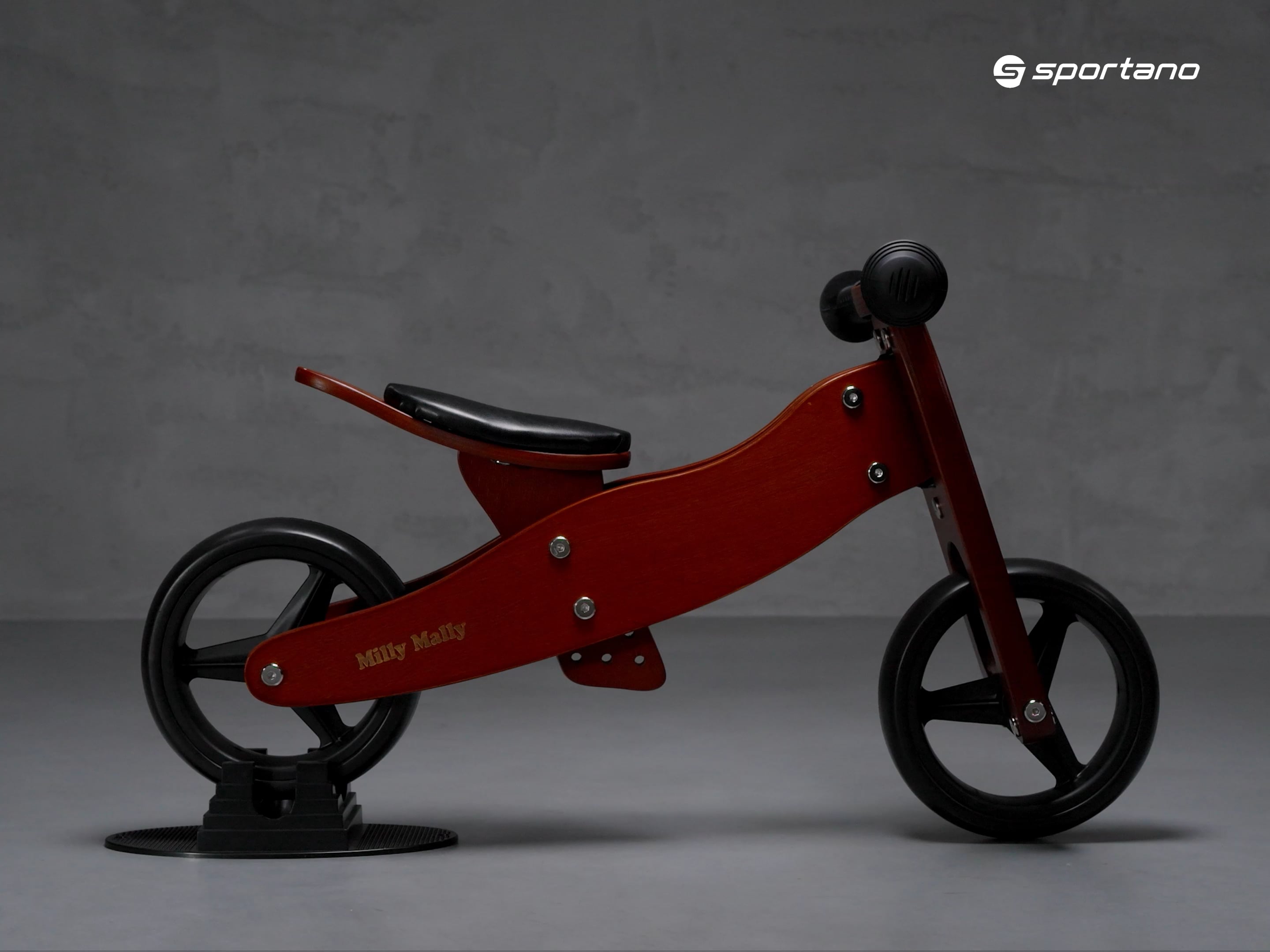 Rowerek biegowy trójkołowy Milly Mally Jake dark natural